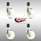 Service Caster 4 Inch 316SS Nylon Wheel Swivel 1-7/8 Inch Expanding Stem Caster Set SCC SCC-SS316EX20S414-NYS-178-4 - alternate 1
